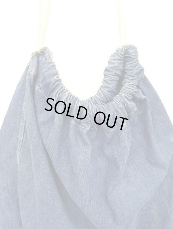 画像2: 40'S アメリカ軍 US NAVY デニム ランドリーバッグ  バラックバッグ インディゴ (VINTAGE)