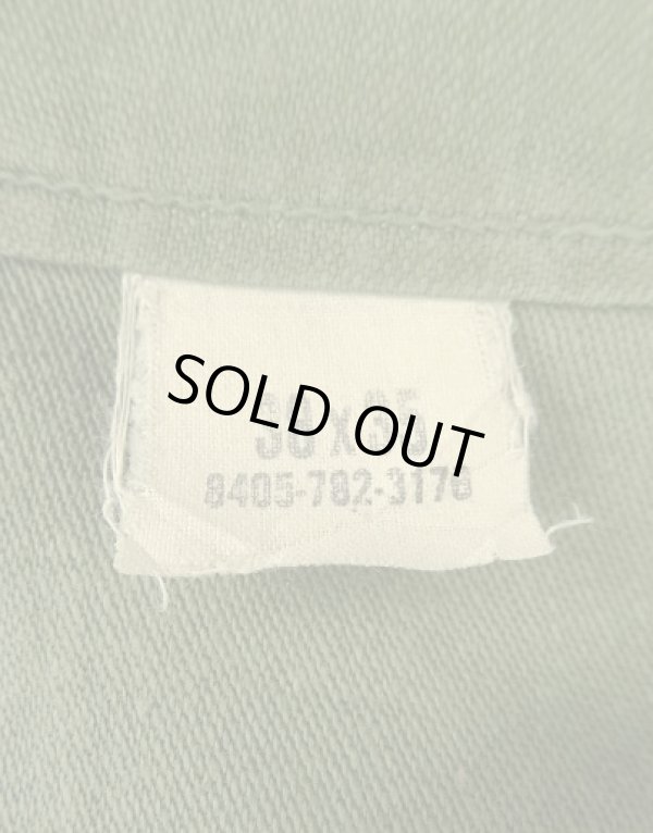 画像4: 60'S アメリカ軍 US ARMY "OG107" コットンサテン 平ボタン ベイカーパンツ W38L35 (VINTAGE)