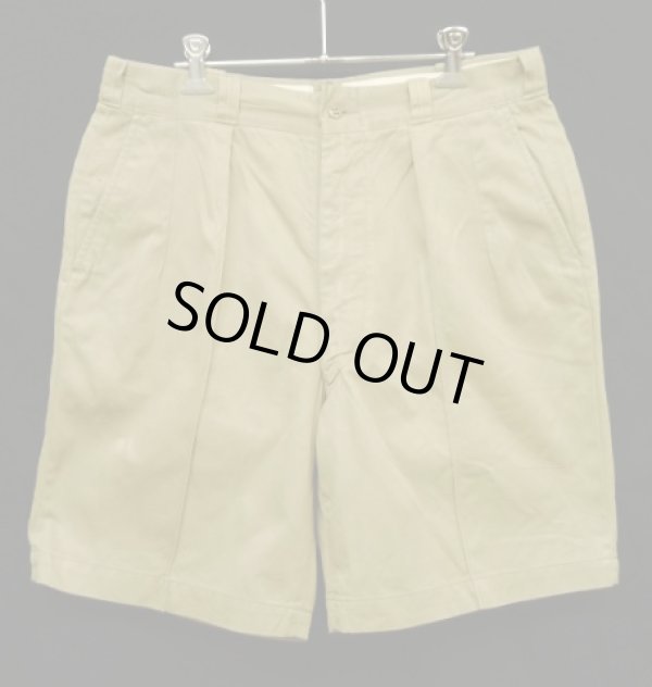 画像1: 50'S アメリカ軍 US ARMY コットン100% プリーツ入り チノショーツ RAPIDアルミジップ (VINTAGE)