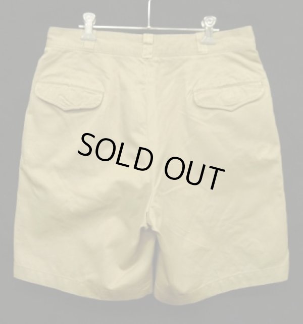 画像6: 50'S アメリカ軍 US ARMY コットン100% プリーツ入り チノショーツ RAPIDアルミジップ (VINTAGE)