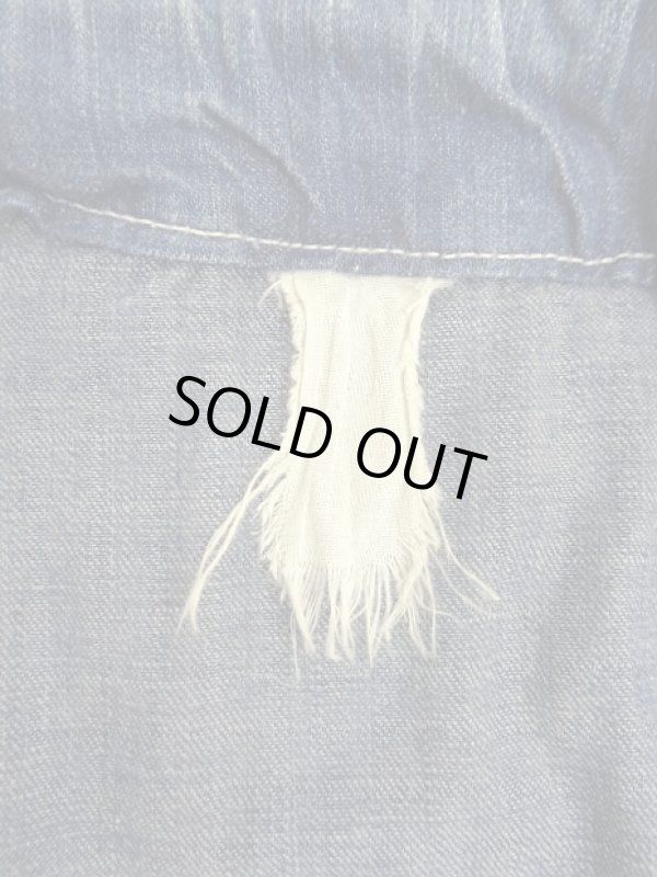 画像3: 40'S アメリカ軍 US NAVY デニム ランドリーバッグ  バラックバッグ インディゴ (VINTAGE)