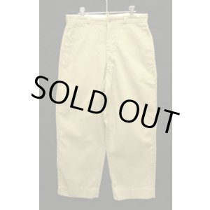 画像: 60'S アメリカ軍 US ARMY コットン100% チノパンツ PRENTICE製ブラスジップ (VINTAGE)