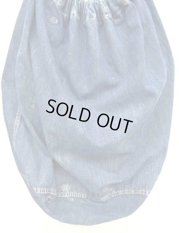 画像8: 40'S アメリカ軍 US NAVY デニム ランドリーバッグ  バラックバッグ インディゴ (VINTAGE)