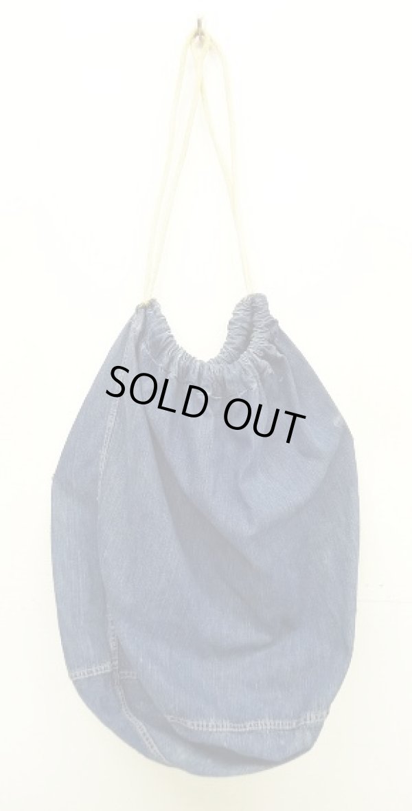 画像1: 40'S アメリカ軍 US NAVY デニム ランドリーバッグ  バラックバッグ インディゴ (VINTAGE)