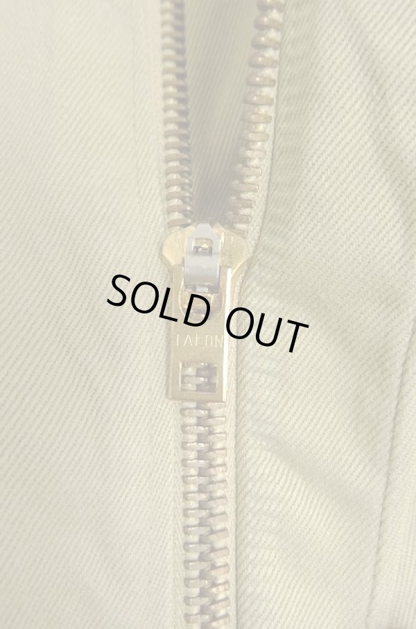 画像3: 60'S アメリカ軍 US ARMY コットン100% チノパンツ TALON製ブラスジップ (VINTAGE)