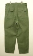 画像6: 60'S アメリカ軍 US ARMY "OG107" コットンサテン 平ボタン ベイカーパンツ W38L35 (VINTAGE)
