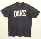 画像: 80'S JERZEES by RUSSELL "DUKE" シングルステッチ 半袖 Tシャツ フェードネイビー USA製 (VINTAGE)