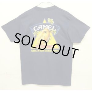 画像: 80'S CAMEL "75th BIRTHDAY" シングルステッチ 半袖 Tシャツ ネイビー USA製 (DEADSTOCK)