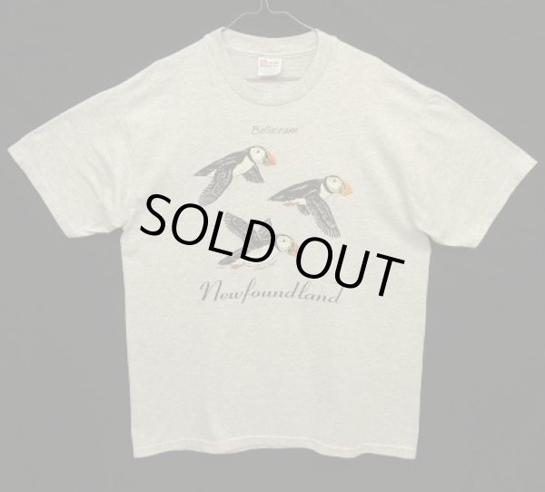 画像1: 90'S ATLANTIC PUFFINS 半袖 Tシャツ アッシュグレー (VINTAGE)