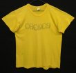 画像1: 70'S CHENEY シングルステッチ 両面染み込みプリント 半袖 Tシャツ イエロー USA製 (VINTAGE)