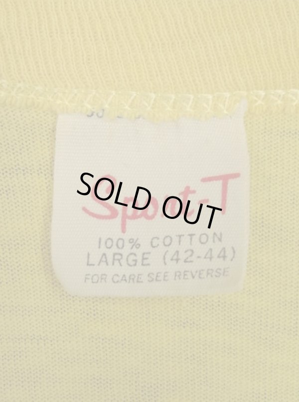 画像2: 70'S CHENEY シングルステッチ 両面染み込みプリント 半袖 Tシャツ イエロー USA製 (VINTAGE)