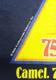 画像3: 80'S CAMEL "75th BIRTHDAY" シングルステッチ 半袖 Tシャツ ネイビー USA製 (DEADSTOCK)