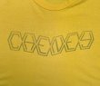 画像3: 70'S CHENEY シングルステッチ 両面染み込みプリント 半袖 Tシャツ イエロー USA製 (VINTAGE)
