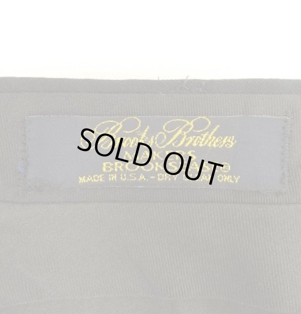 画像2: 80'S BROOKS BROTHERS "MAKERS"  BROOKSEASE ツータック ウールパンツ ダークネイビー TALONジップ USA製 (VINTAGE)