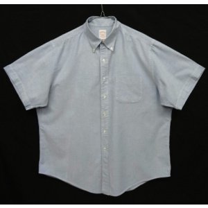 画像: 80'S BROOKS BROTHERS "MAKERS" オックスフォード 半袖 BDシャツ ブルー USA製 (VINTAGE)