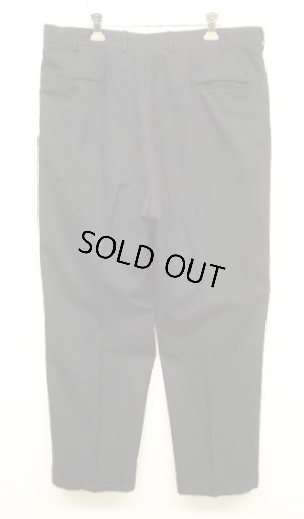 画像5: 80'S BROOKS BROTHERS "MAKERS"  BROOKSEASE ツータック ウールパンツ ダークネイビー TALONジップ USA製 (VINTAGE)