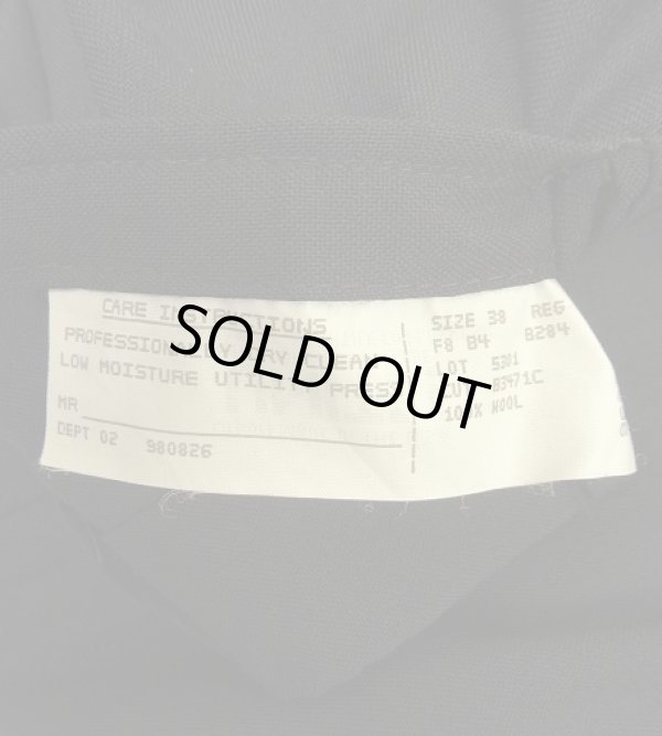 画像6: 80'S BROOKS BROTHERS "MAKERS"  BROOKSEASE ツータック ウールパンツ ダークネイビー TALONジップ USA製 (VINTAGE)