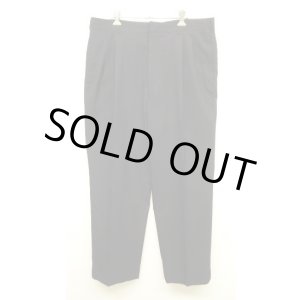 画像: 80'S BROOKS BROTHERS "MAKERS"  BROOKSEASE ツータック ウールパンツ ダークネイビー TALONジップ USA製 (VINTAGE)