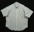 画像1: 90'S BROOKS BROTHERS ポプリン 半袖 BDシャツ ホワイト/ブルー ストライプ USA製 (VINTAGE)