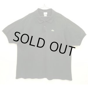 画像: 80'S CHEMISE LACOSTE ポロシャツ ブラック フランス製 (VINTAGE)