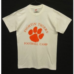 画像: 90'S NIKE "FIGHTIN' TIGERS" 銀タグ シングルステッチ 両面プリント Tシャツ ホワイト USA製 (VINTAGE)