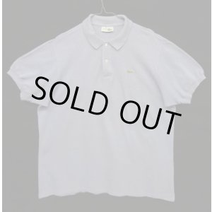 画像: 80'S CHEMISE LACOSTE ポロシャツ ライトブルーヘザー フランス製 (VINTAGE)