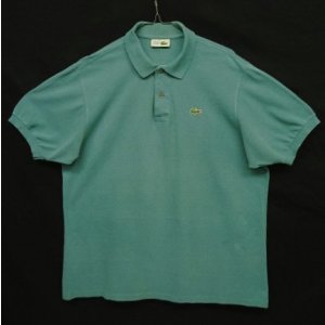画像: 80'S CHEMISE LACOSTE ポロシャツ ミントブルーヘザー フランス製 (VINTAGE)