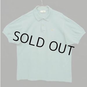画像: 80'S CHEMISE LACOSTE ポロシャツ ミントブルーヘザー フランス製 (VINTAGE)