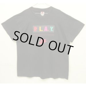 画像: 90'S NIKE "P.L.A.Y." 銀タグ シングルステッチ 両面プリント Tシャツ ブラック USA製 (VINTAGE)
