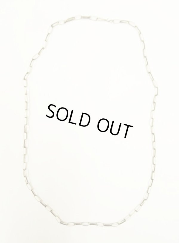 画像1: ナバホ族 インディアンジュエリー ナバホチェーン シルバーネックレス 60cm (NEW)