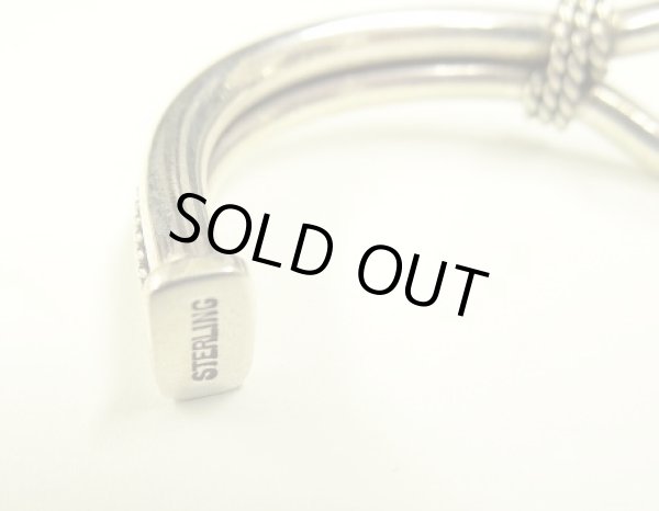 画像6: ナバホ族 インディアンジュエリー "STEVE ARVISO" ホースウィスパラー シルバーバングル (NEW)