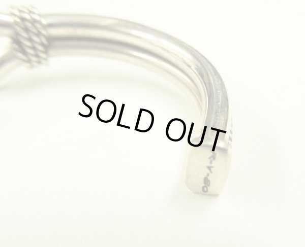 画像5: ナバホ族 インディアンジュエリー "STEVE ARVISO" ホースウィスパラー シルバーバングル (NEW)