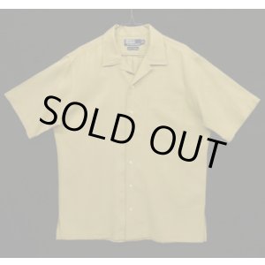 画像: 90'S RALPH LAUREN "CALDWELL" シルク/コットン 半袖 オープンカラーシャツ ベージュ (VINTAGE)