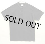 画像: 80'S HANES シングルステッチ 半袖 ヘンリーネック Tシャツ ダークネイビー USA製 (VINTAGE)