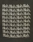 画像3: 80'S BLAH,BLAH,BLAH シングルステッチ 半袖 Tシャツ ブラック USA製 (VINTAGE)