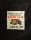 画像2: 80'S FRUIT OF THE LOOM シングルステッチ 耳付きポケット 半袖 Tシャツ ブラック USA製 (DEADSTOCK)