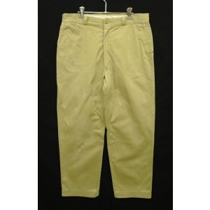 画像: 60'S BOAT SAIL CLOTH "SANFORIZED" コットン100% チノパンツ GRIPPER ZIPPER製ブラスジップ USA製 (VINTAGE)