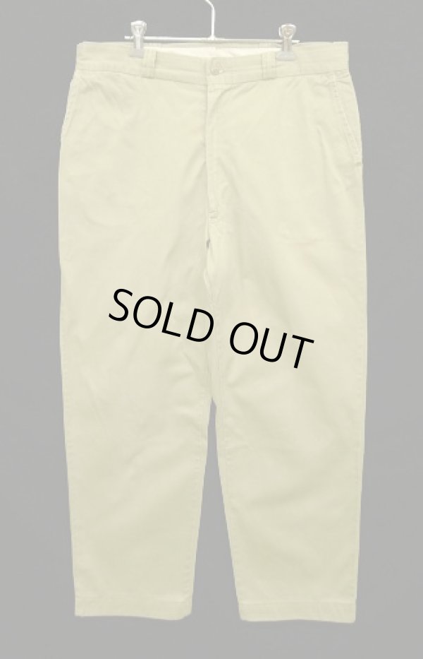画像1: 60'S BOAT SAIL CLOTH "SANFORIZED" コットン100% チノパンツ GRIPPER ZIPPER製ブラスジップ USA製 (VINTAGE)