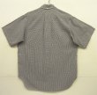 画像5: 60'S SAKS FIFTH AVENUE 6ボタン ポプリン 半袖 三点留め BDシャツ ギンガムチェック (VINTAGE)