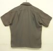 画像3: 70'S Mr.CALIFORNIA レーヨンギャバ 半袖 オープンカラーシャツ 玉虫色 (VINTAGE)