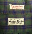 画像2: 60'S HUGHES & HATCHER 6ボタン ポプリン マチ付き 半袖 三点留め BDシャツ チェック柄 (VINTAGE)