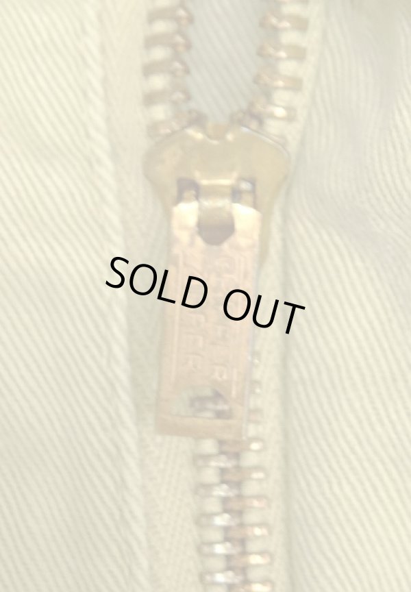 画像3: 60'S BOAT SAIL CLOTH "SANFORIZED" コットン100% チノパンツ GRIPPER ZIPPER製ブラスジップ USA製 (VINTAGE)