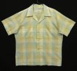 画像1: 70'S JAYSON "JAYCODA" 半袖 オープンカラーシャツ チェック柄 USA製 (VINTAGE)