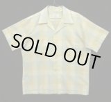 画像: 70'S JAYSON "JAYCODA" 半袖 オープンカラーシャツ チェック柄 USA製 (VINTAGE)