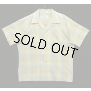 画像: 70'S JAYSON "JAYCODA" 半袖 オープンカラーシャツ チェック柄 USA製 (VINTAGE)