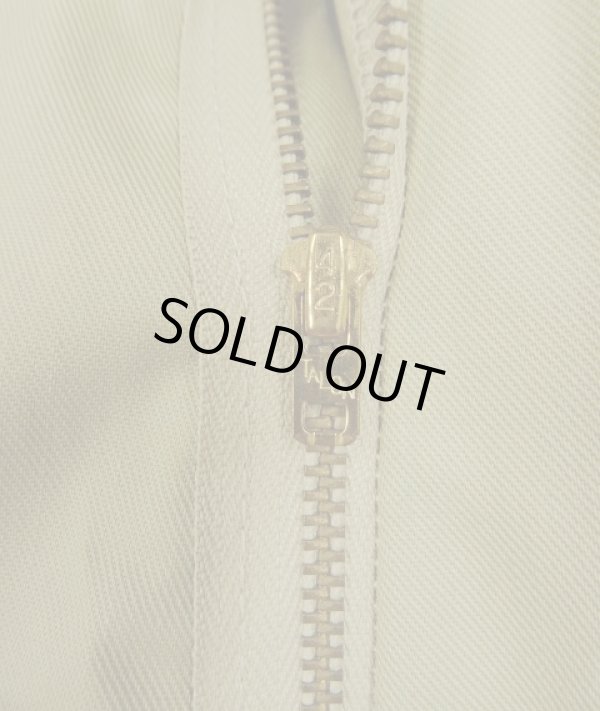 画像3: 80'S GUNG HO 旧タグ ベイカーパンツ ベージュ 42TALONジップ USA製 (DEADSTOCK)