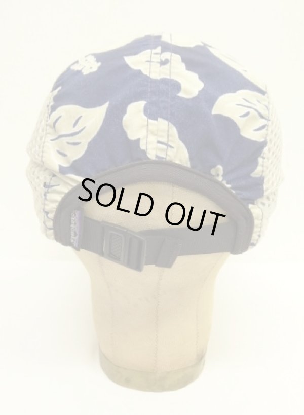 画像4: 90'S PATAGONIA "SPOONBILL CAP" サイドメッシュキャップ ハイビスカス柄 USA製 (VINTAGE)