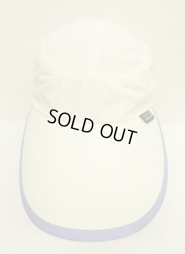 画像2: 90'S PATAGONIA "SPOONBILL CAP" ロングビル ナイロンキャップ ホワイト/ライラック (VINTAGE)