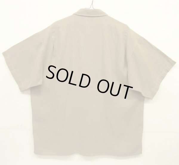 画像3: 90'S PATAGONIA ヘンプ100% 半袖 ボックスシャツ ライトブラウン (VINTAGE)