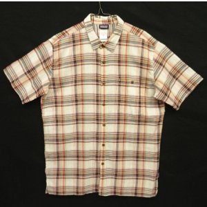 画像: PATAGONIA オーガニックコットン 半袖 A/Cシャツ チェック柄 (USED)